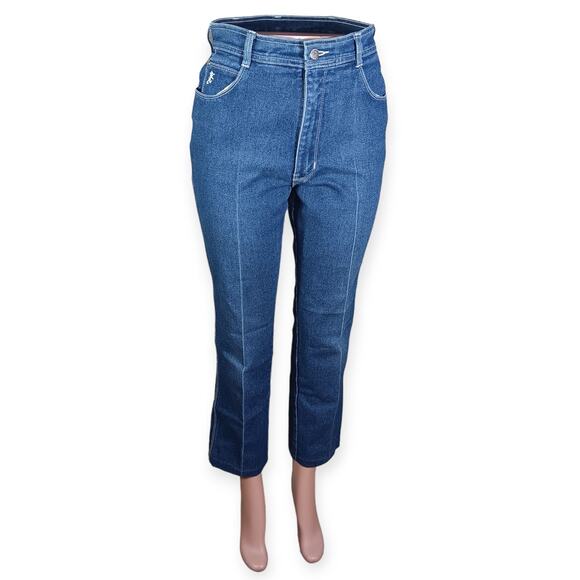 Vintage Braxton 80s High Waist Jeans Blue Triple Stitch size 8 / 10 Retro - Picture 2 of 13